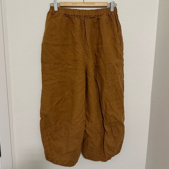 Banana Blue Pants - Banana Blue Australia Parachute Oversized Relaxed Fit Pants Brown Rust Size S